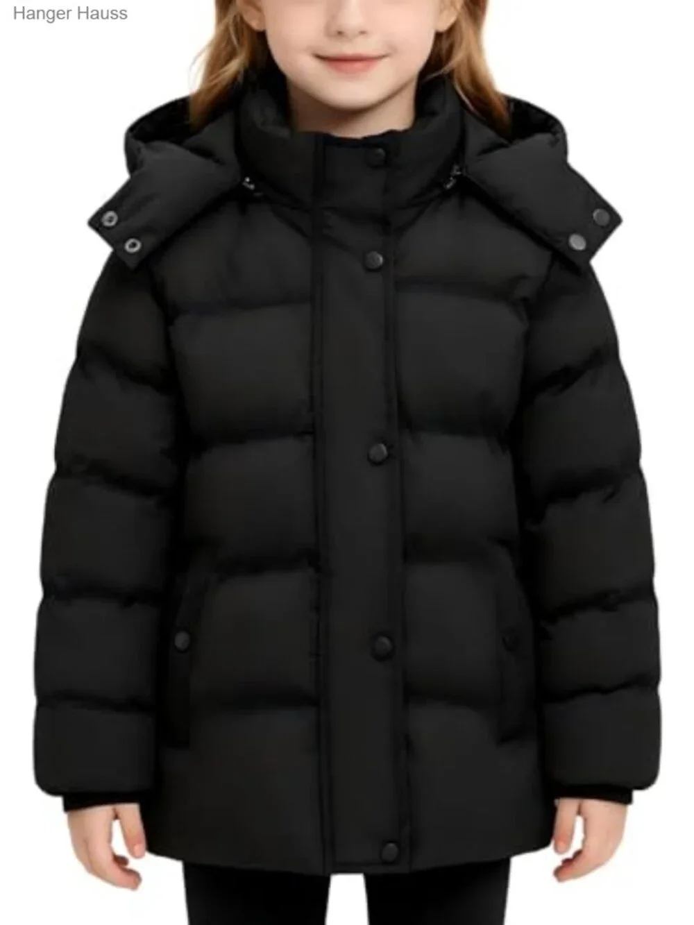 Quilted Puffer Winter Coat for Girls, Windproof Water Resistant Insulated Jacket